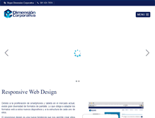 Tablet Screenshot of dimensioncorporativa.com